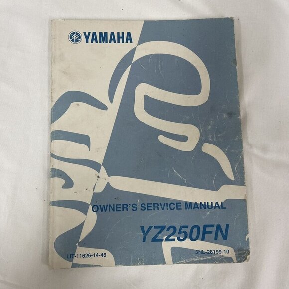 OEM 2001 Yamaha YZ250FN Genuine Owner's Service Manual LIT-11626-14-46 - Picture 1 of 11